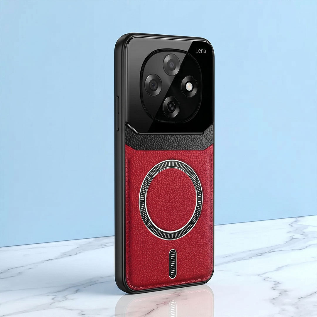 Oppo F31 Pro 5G Premium Magsafe Magnetic Leather Lens Protective Case