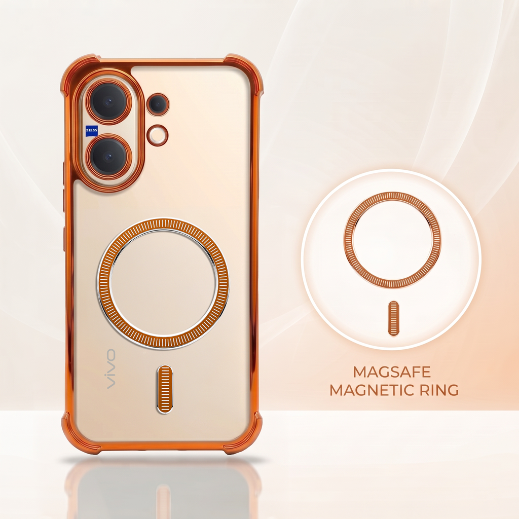 Vivo V60 5G Magsafe Airbag Cosmic Orange Case