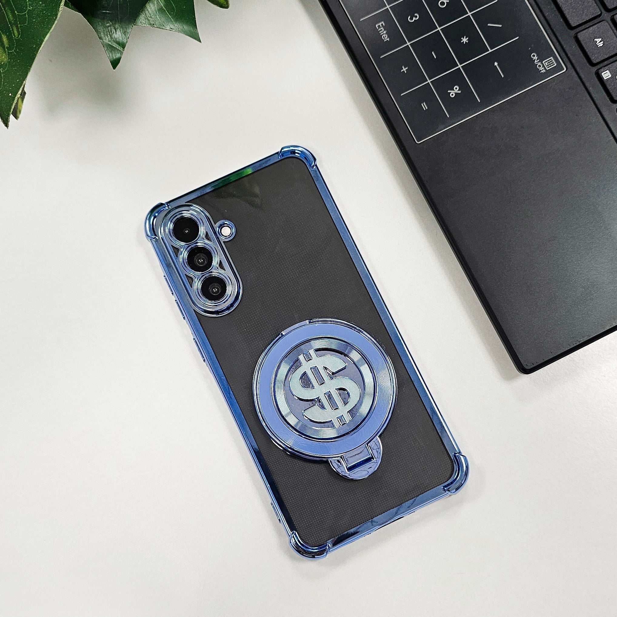 Samsung Galaxy A56 5G Four Corner Airbags 100% Original Astro Money Magnet Rotating Dollar Case