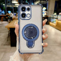 Oppo F31 5G Luxury Four Corner Invincible Bracket Ring Stand Case