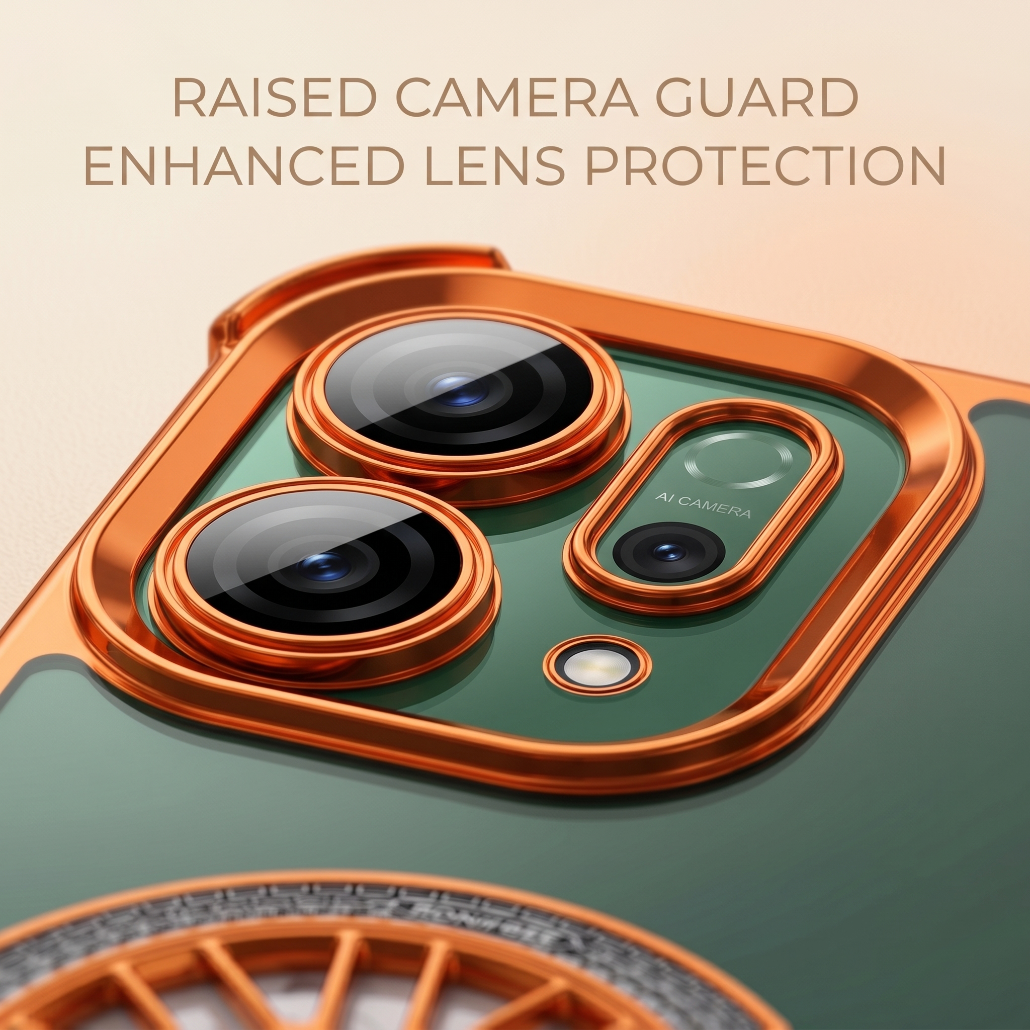 OPPO Reno 14 5G Stress Buster Wheel Rotating Airbag Cosmic Orange Case