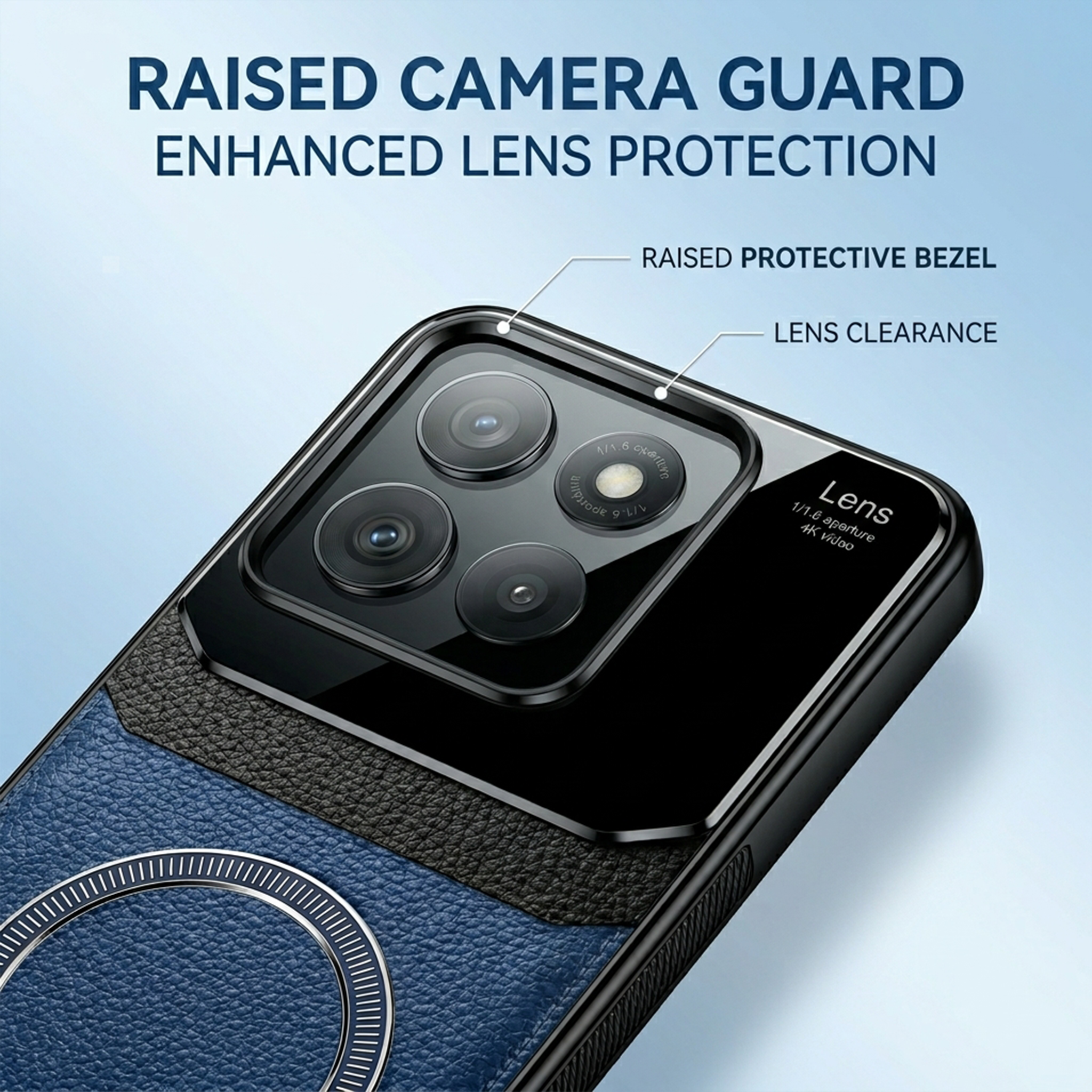 Motorola Edge 60 Fusion 5G Premium Magsafe Magnetic Leather Lens Protective Case