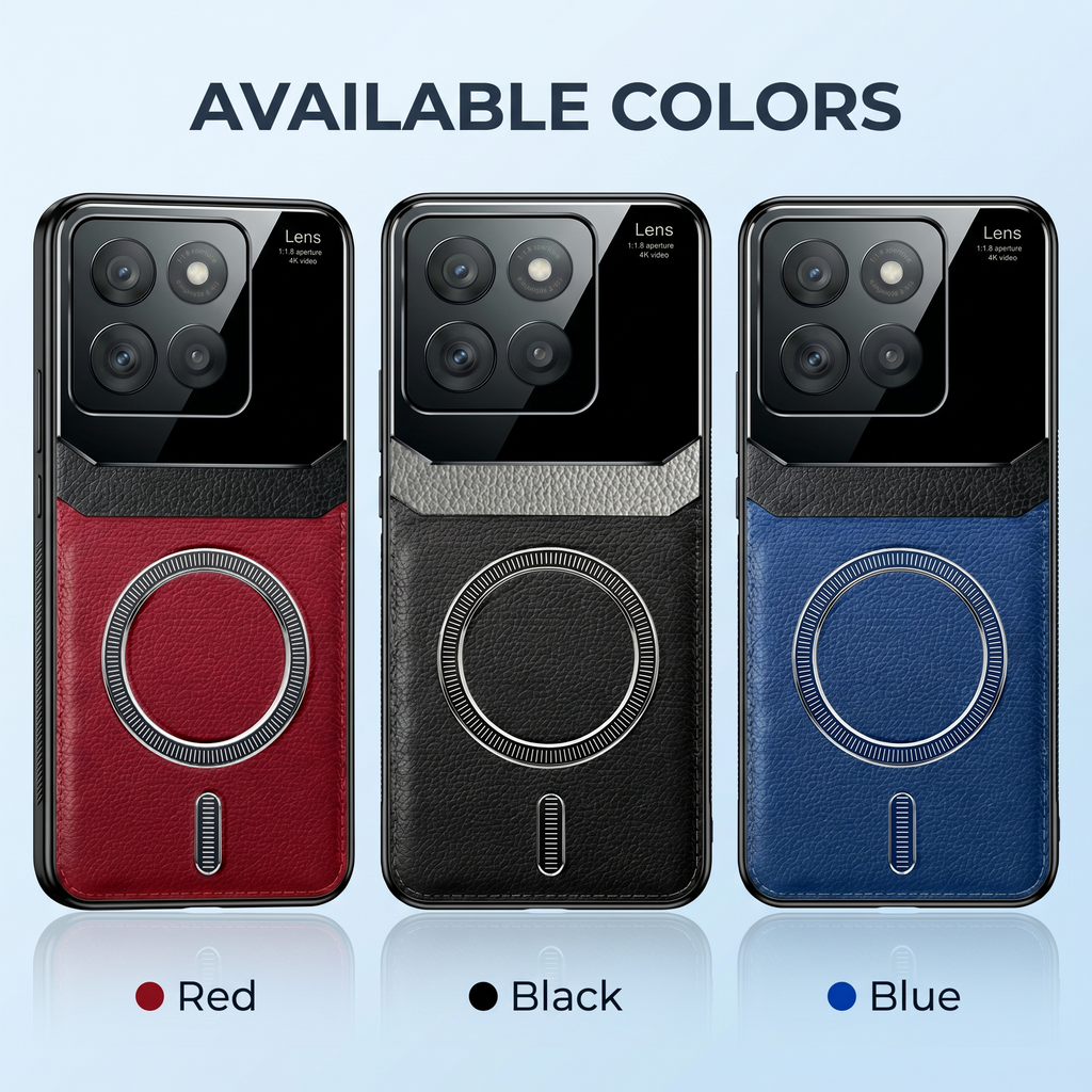 Motorola Edge 60 Fusion 5G Premium Magsafe Magnetic Leather Lens Protective Case