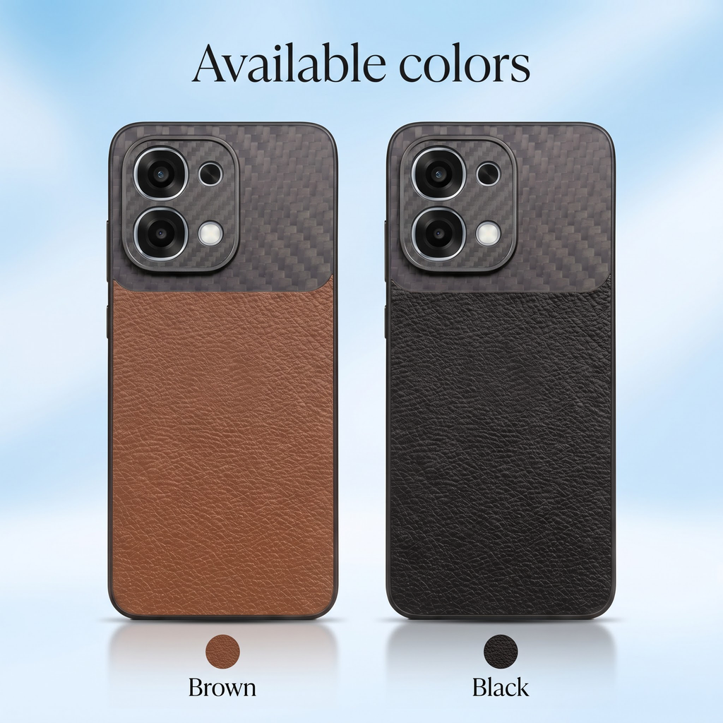 Oppo F31 5G Carbon Fiber Leather Hybrid Phone Case