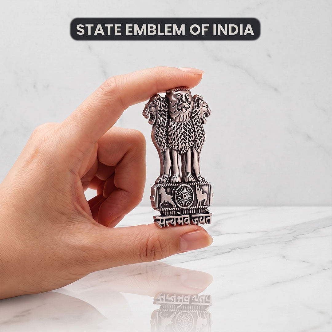 Nothing Phone 2 Pro 5G Compatible Satyamev Jayate 3D Metal Emblem Sticker