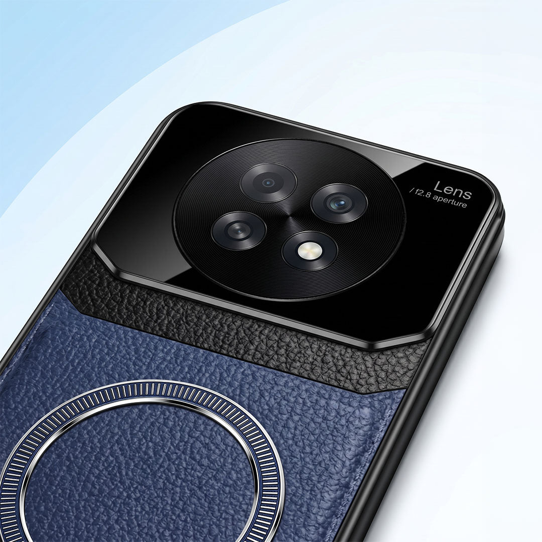 Oppo F31 Pro Plus 5G Premium Magsafe Magnetic Leather Lens Protective Case