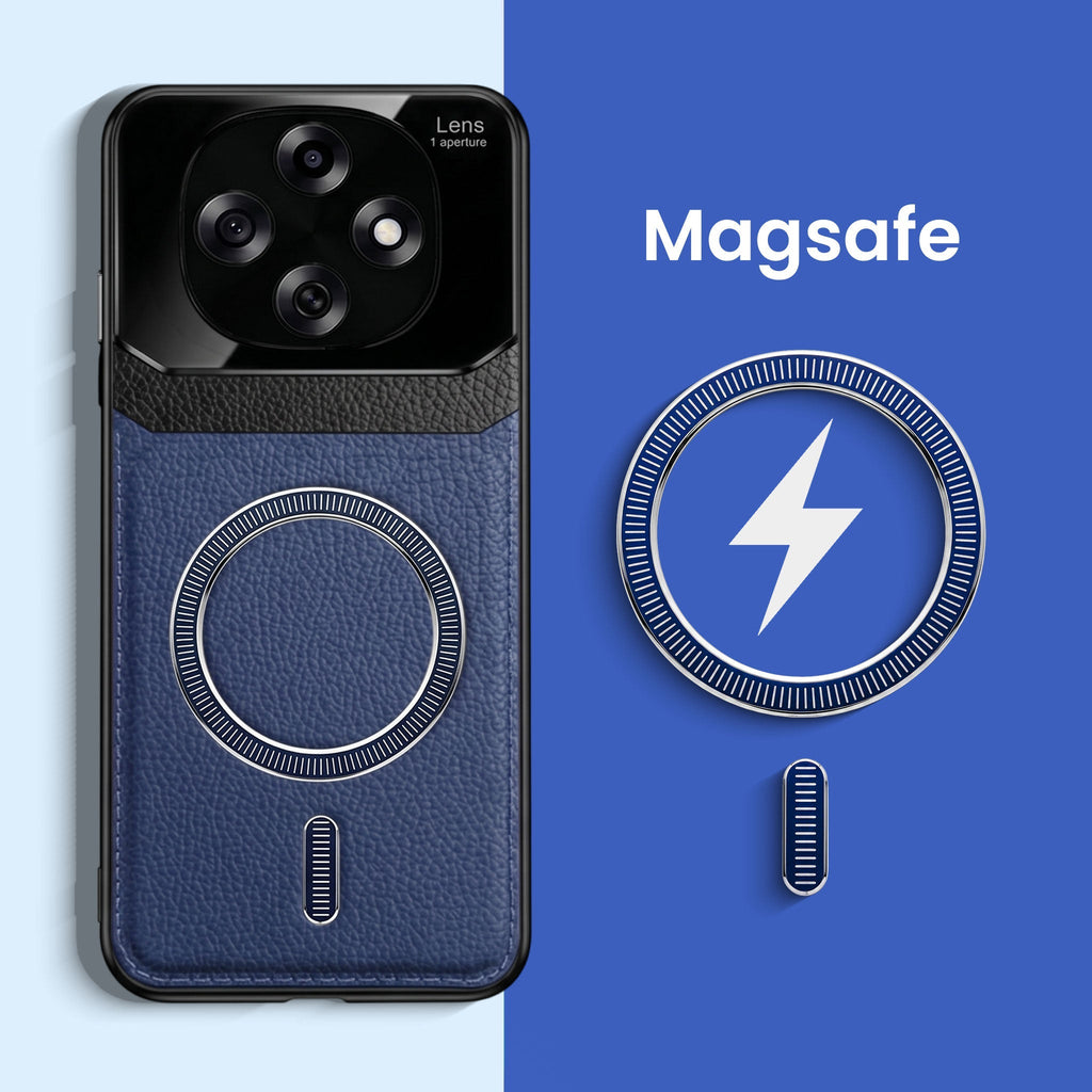 Oppo F31 Pro 5G Premium Magsafe Magnetic Leather Lens Protective Case