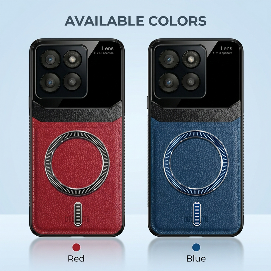 Motorola Edge 60 Pro 5G Premium Magsafe Magnetic Leather Lens Protective Case