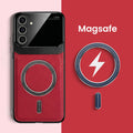 Samsung Galaxy A56 5G Premium Magsafe Magnetic Leather Lens Protective Case