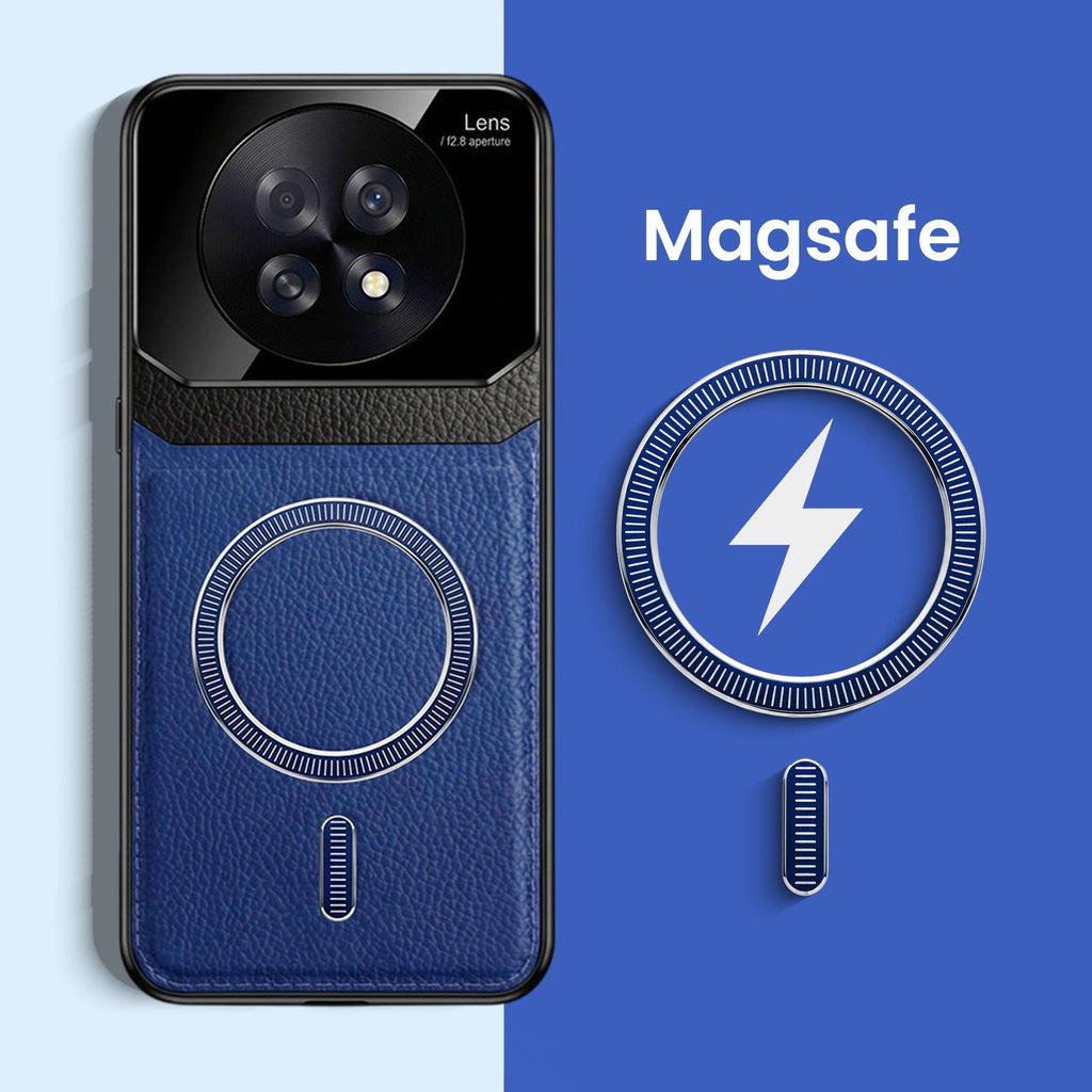 Oppo F31 Pro Plus 5G Premium Magsafe Magnetic Leather Lens Protective Case
