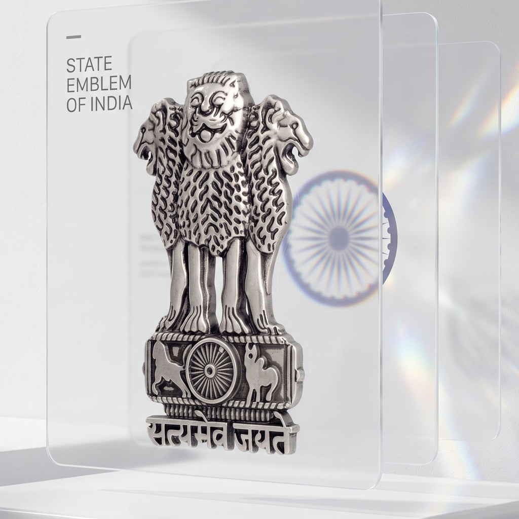 Vivo X200 Pro 5G Compatible Satyamev Jayate 3D Metal Emblem Sticker