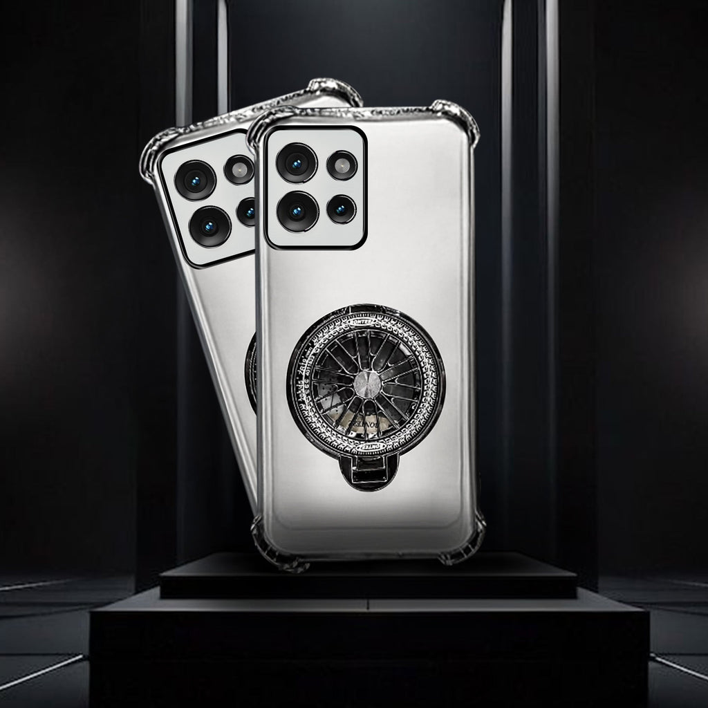 Motorola Edge 50 Neo 5G Premium Stress Buster Wheel Rotating Shockproof Airbags Case