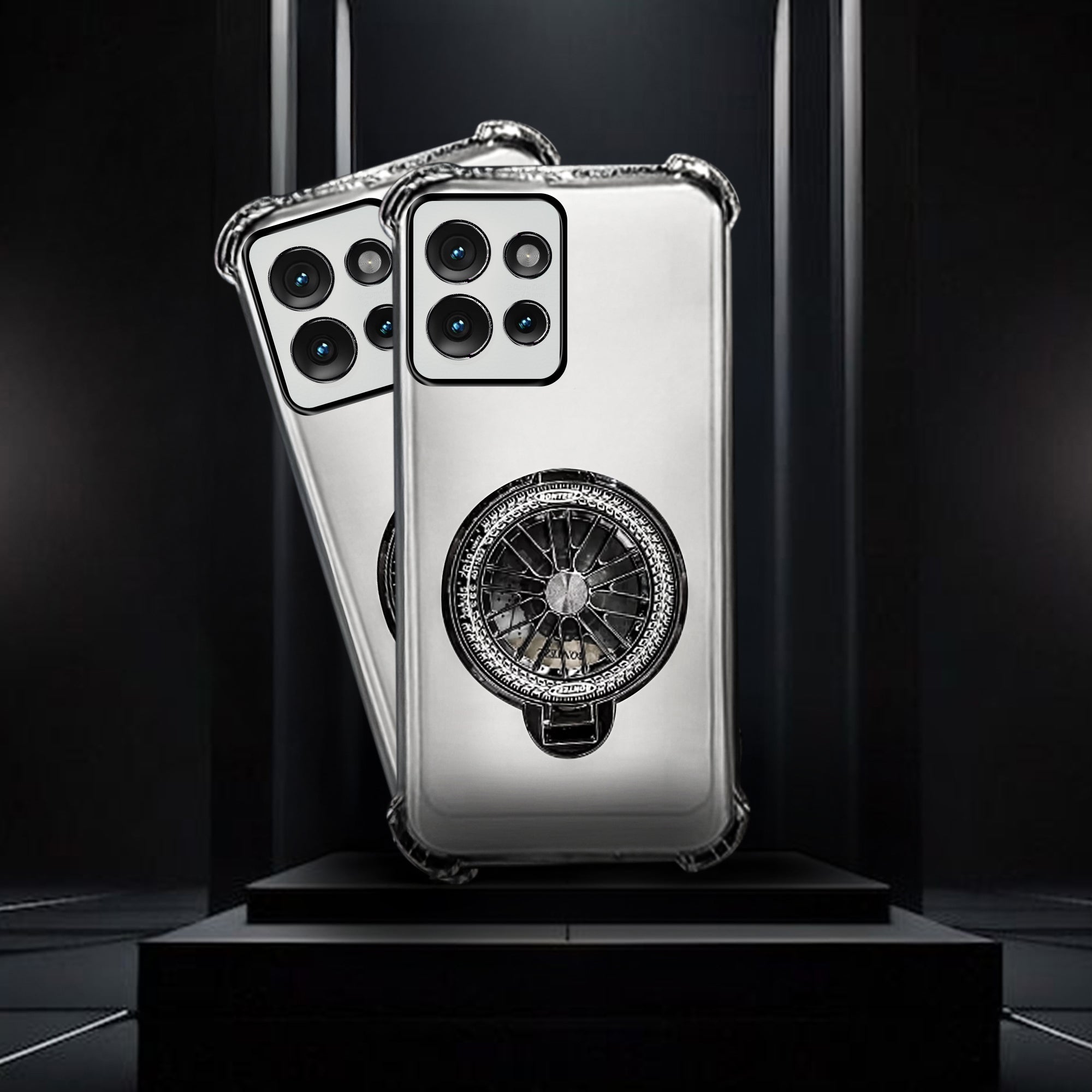 Motorola Edge 50 Neo 5G Premium Stress Buster Wheel Rotating Shockproof Airbags Case