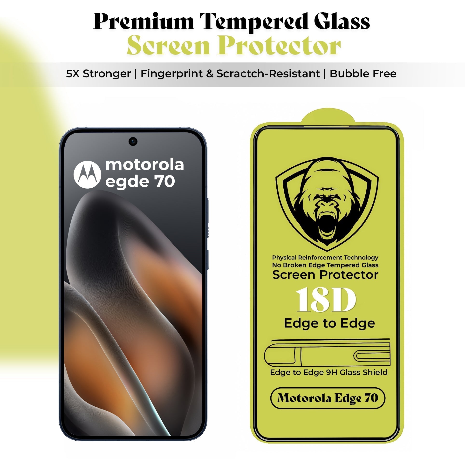 Motorola Edge 70 5G Reflective Fidget Rotating Airbag Case