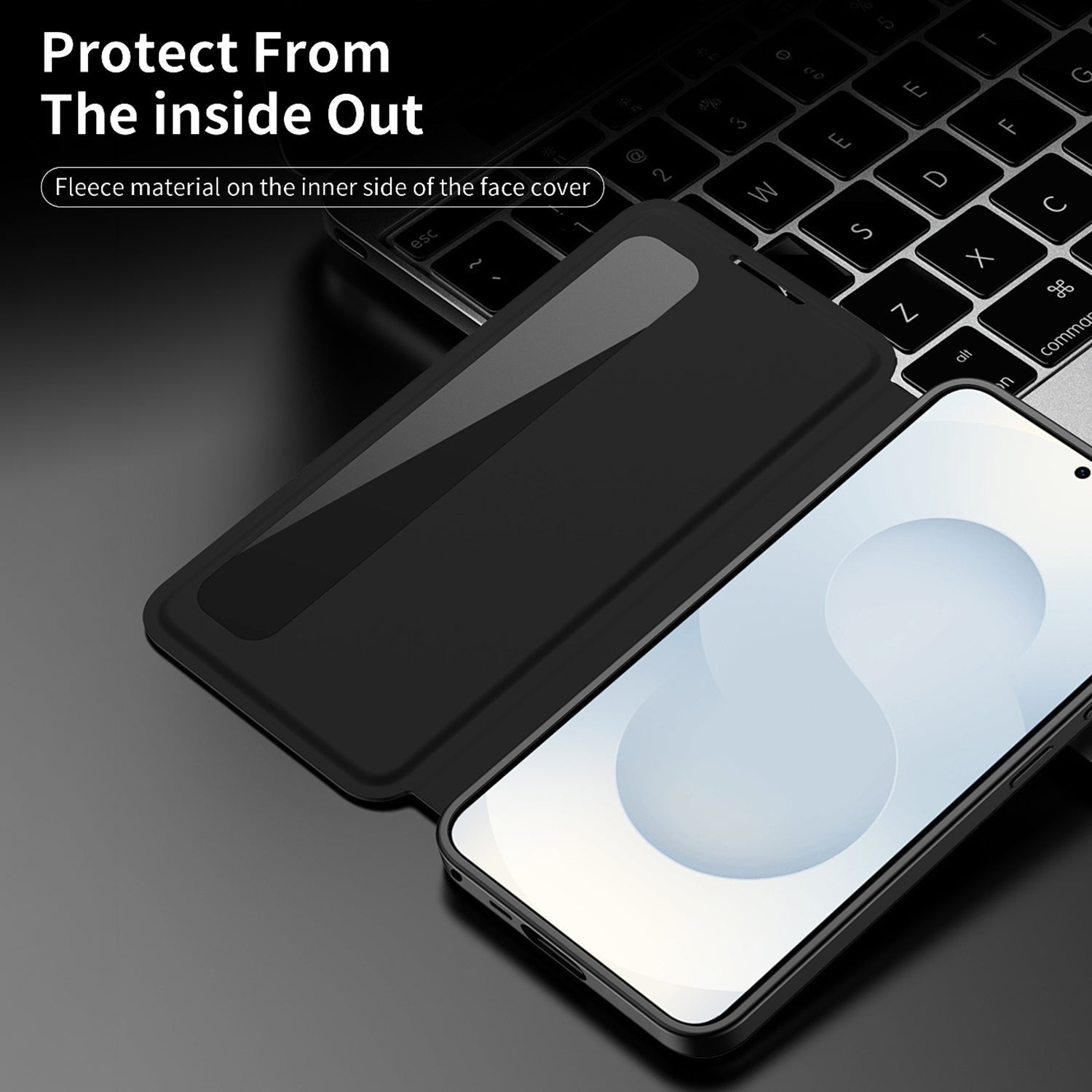 Samsung Galaxy S25 FE 5G Smart Side Window Flip Leather Case