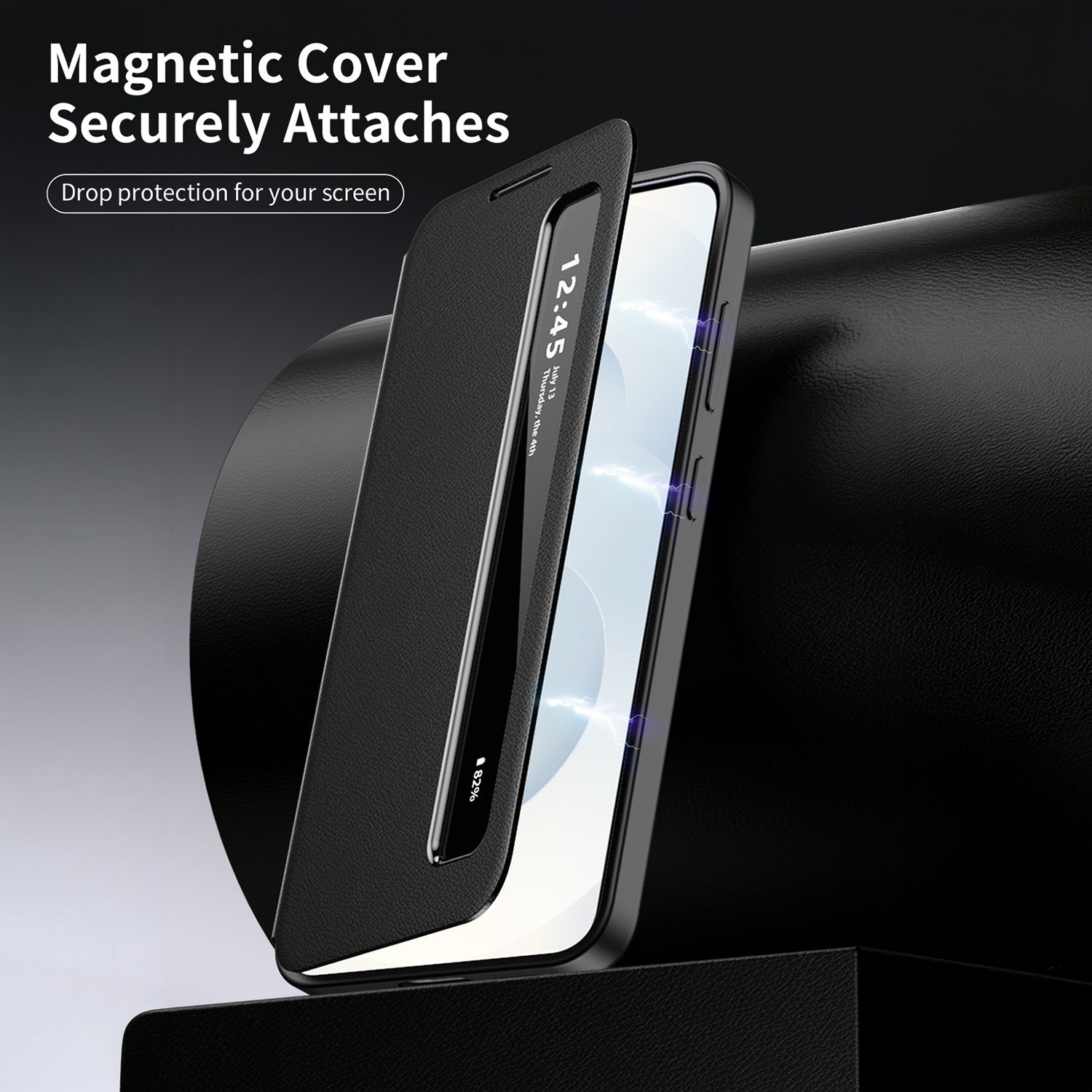 Samsung Galaxy A56 5G Smart Side Window Flip Leather Case