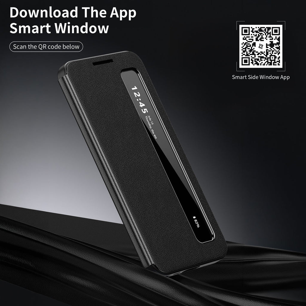 Samsung Galaxy A36 5G Smart Side Window Flip Leather Case