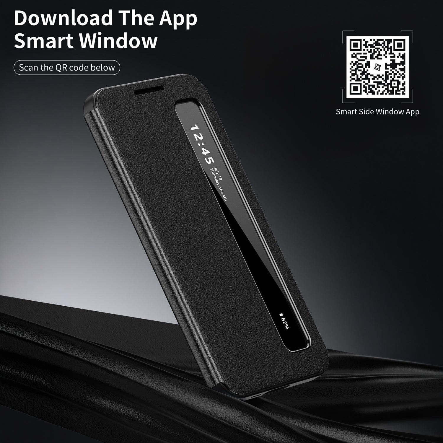 Samsung Galaxy A56 5G Smart Side Window Flip Leather Case