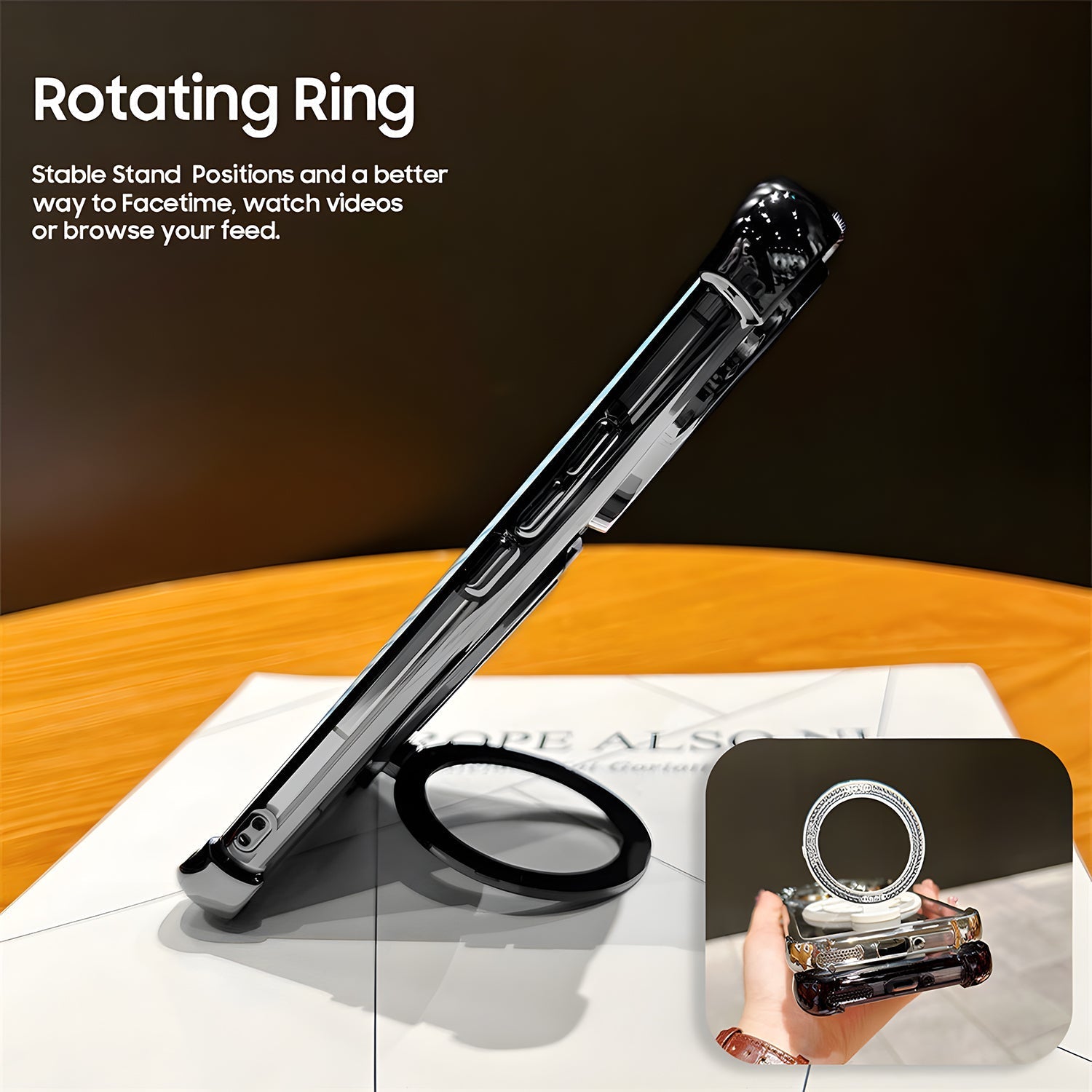 Oppo Reno 15 Pro Mini 5G Premium Stress Buster Wheel Rotating Shockproof Airbags Case