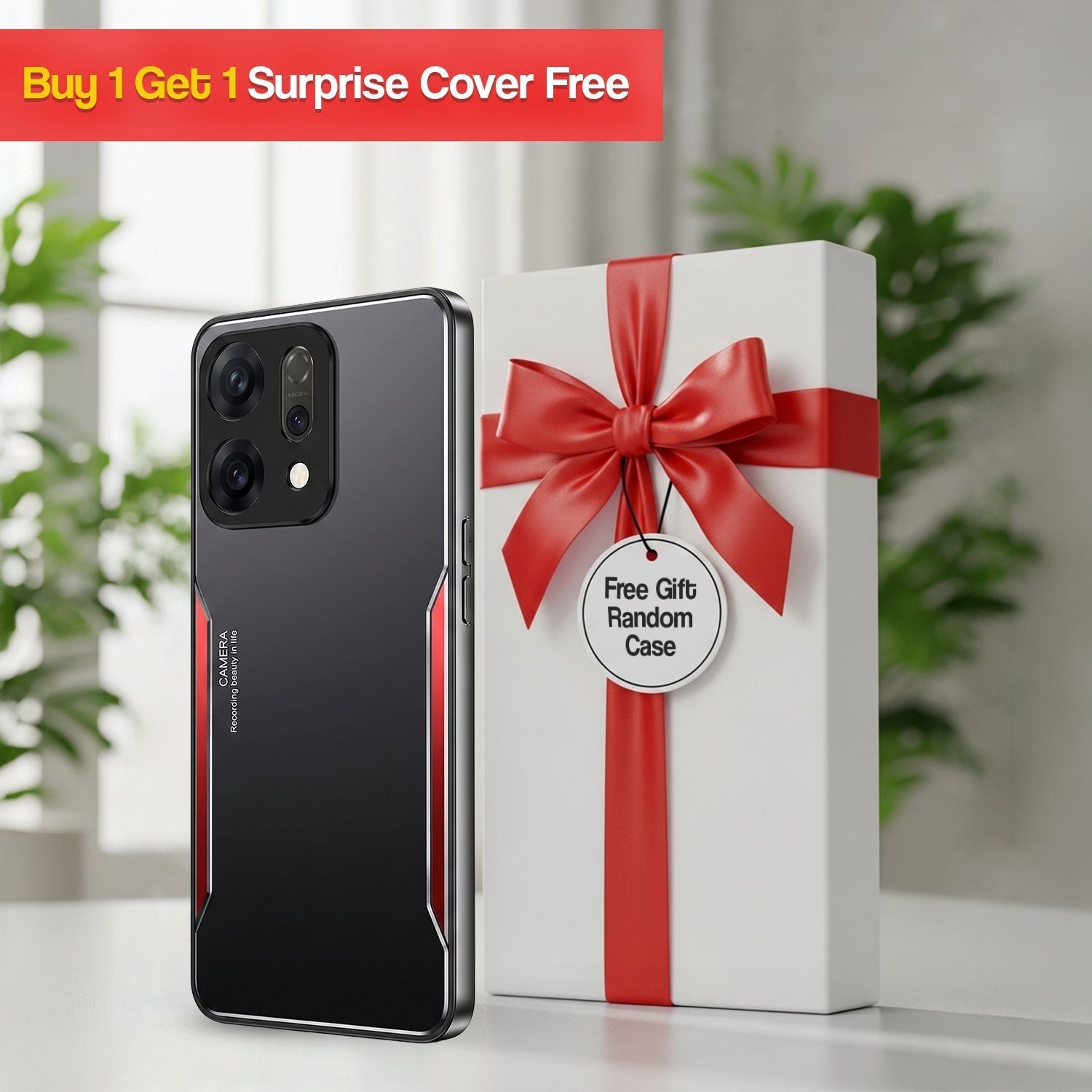 Oppo Reno 14 5G Luxury Aluminium Metal Frame Protective Case(Buy 1 Get 1 Surprise Cover)
