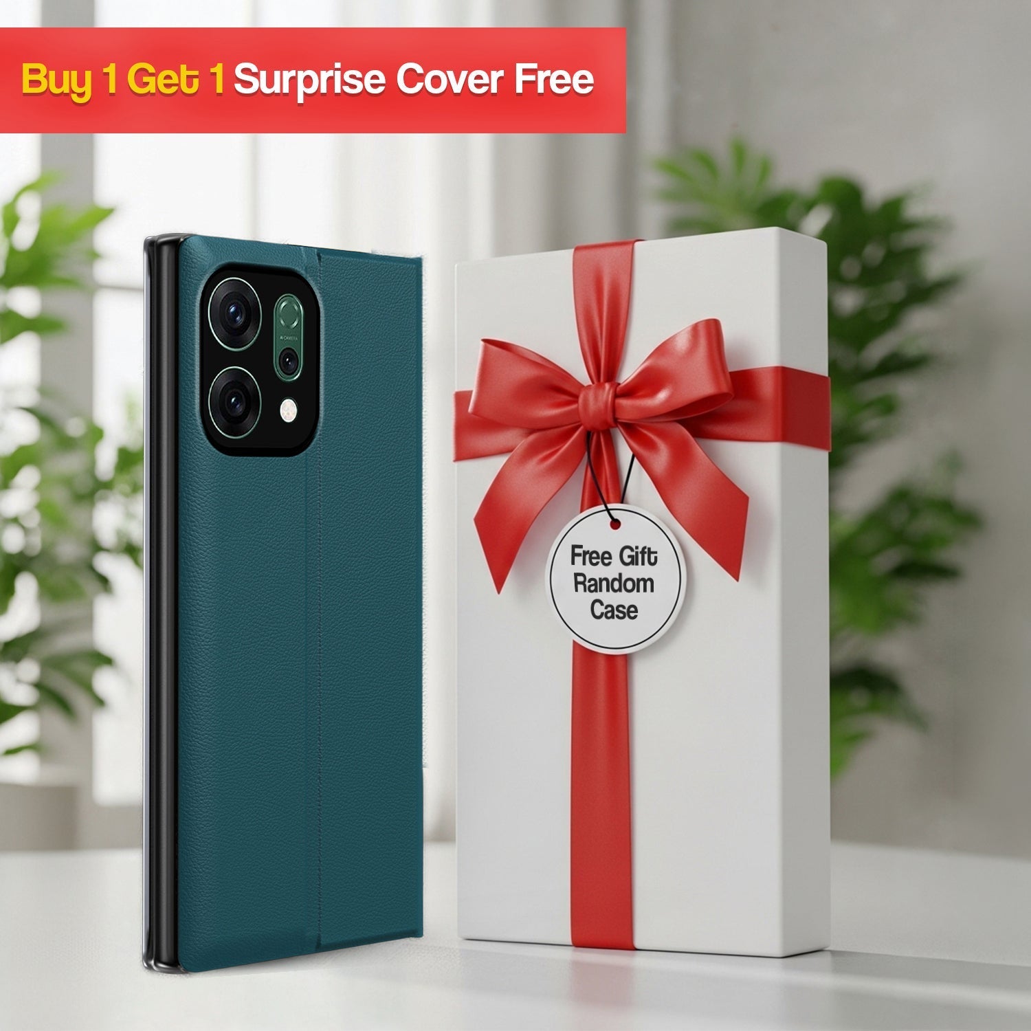 Oppo Reno 14 5G Flip Leather Case(Buy 1 Get 1 Surprise Cover)
