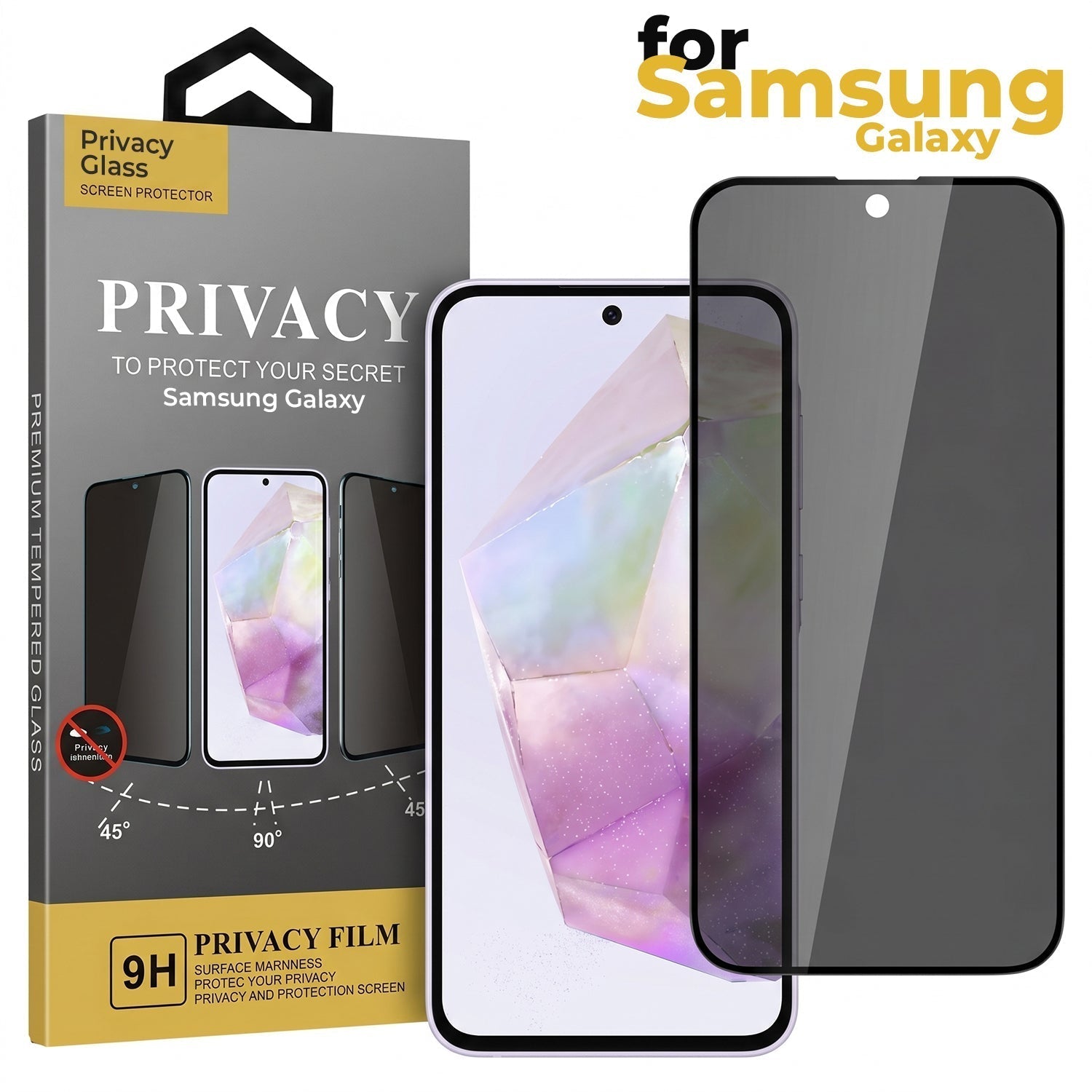 Samsung Galaxy A34 5G Premium Leather AutoFocus Ring Case
