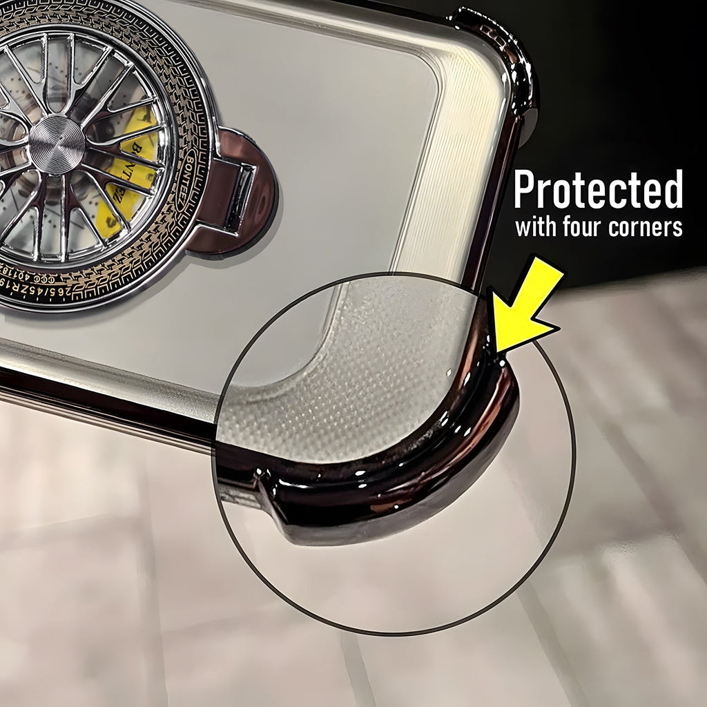 Vivo V60e 5G Premium Stress Buster Wheel Rotating Shockproof Airbags Case