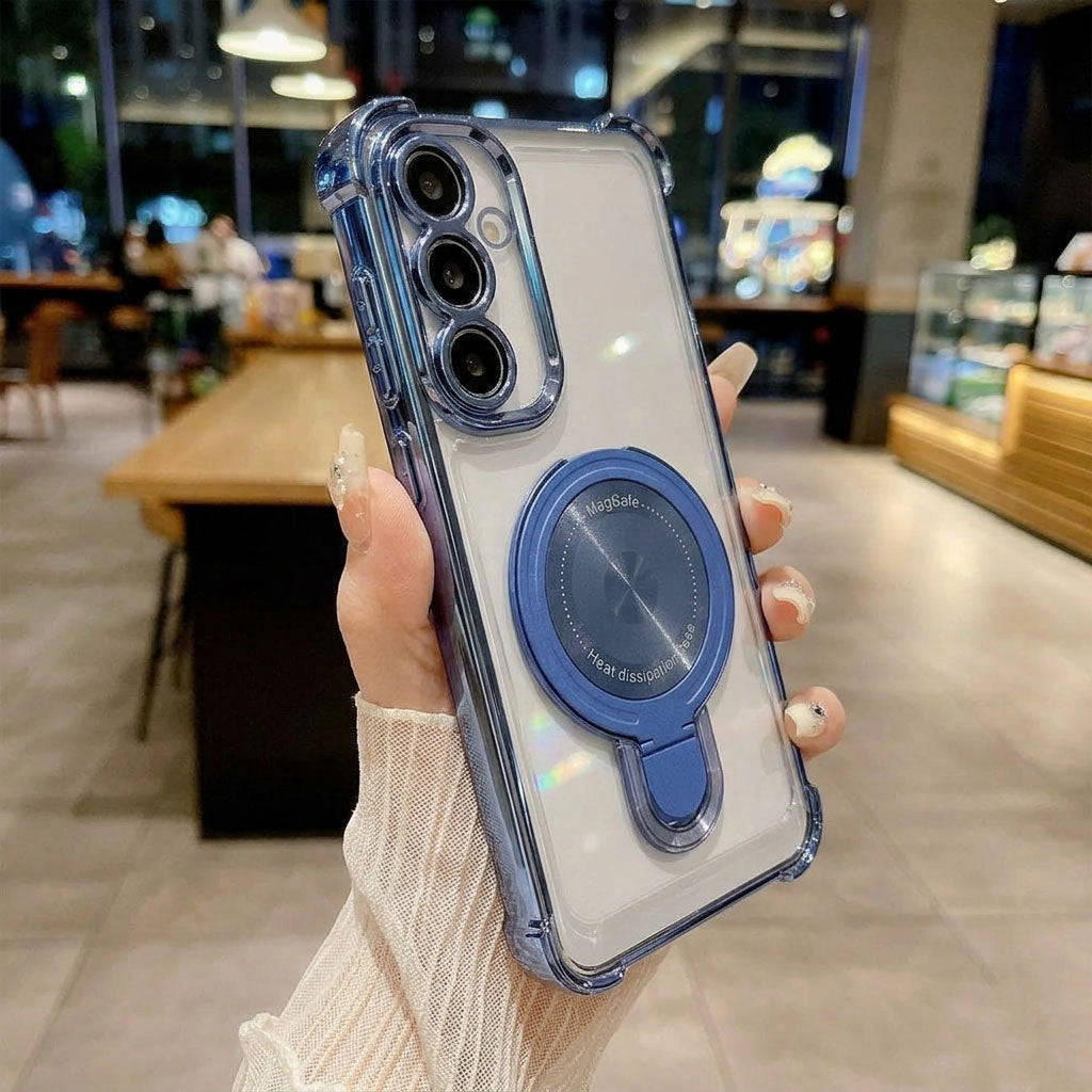 Samsung Galaxy A36 5G Luxury Four Corner Invincible Bracket Ring Stand Case