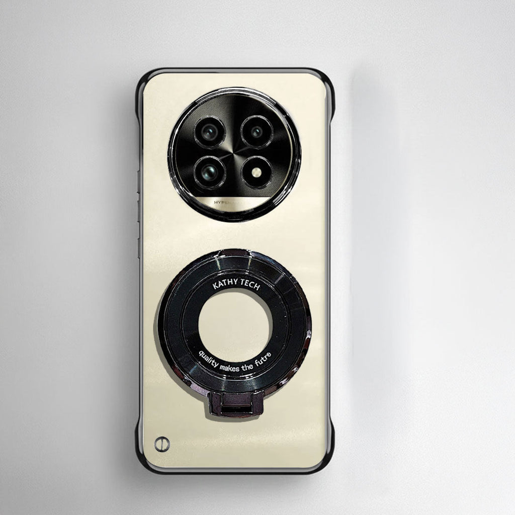 Realme 13 Pro+ 5G Phone case with camera lens design on a light gray background