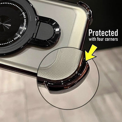 Samsung Galaxy A15 5G Luxury Four Corner Invincible Bracket Ring Stand Case