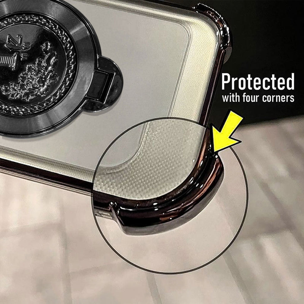 Motorola Edge 60 Pro 5G Premium Billion Wheel Rotating Shockproof Airbags Case