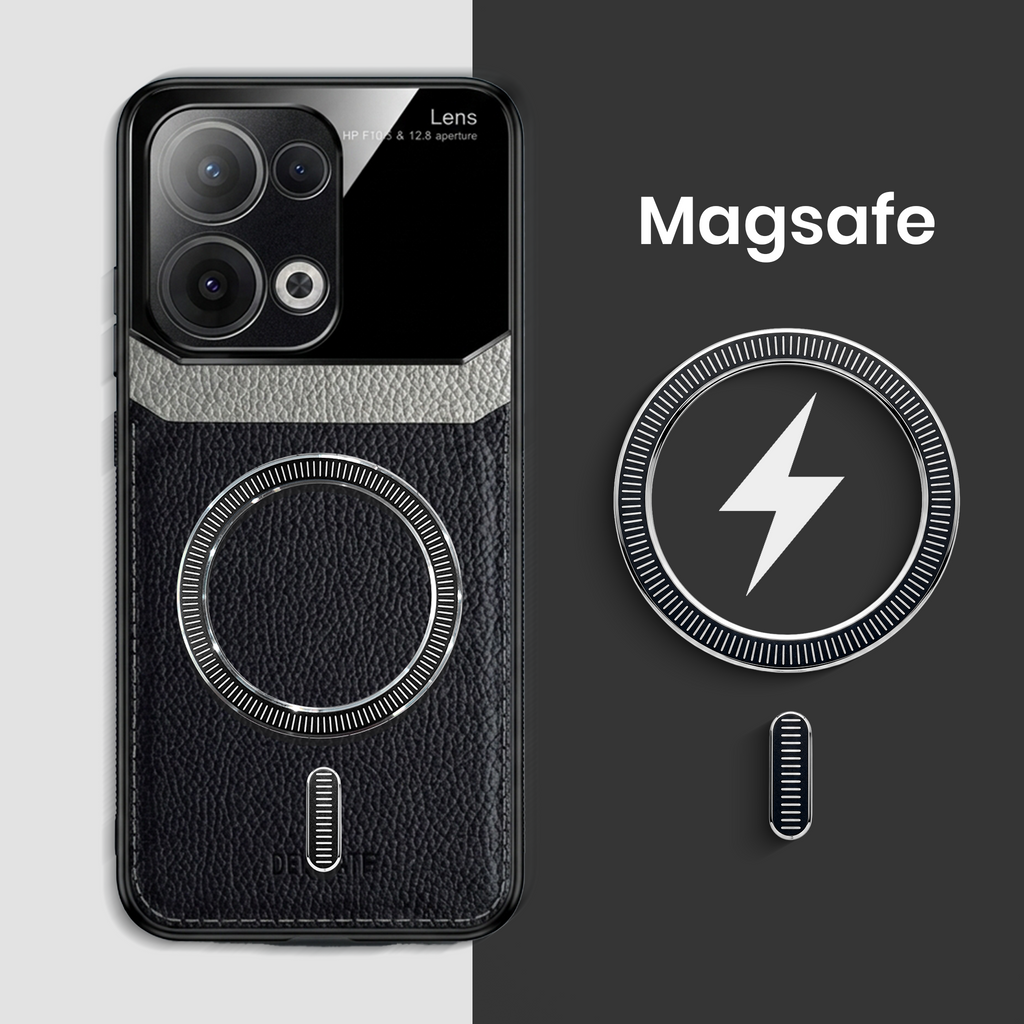 Oppo Reno 13 5G Premium Magsafe Magnetic Leather Lens Protective Case